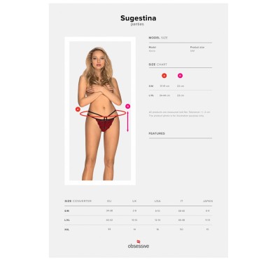 Erotyczne figi sex majtki obsessive sugestina l/xl